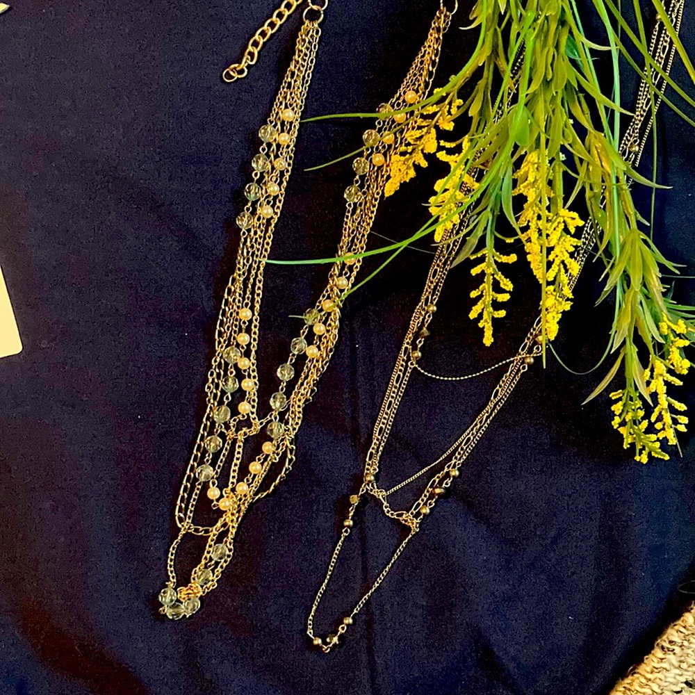 Silver Long Necklace Bundle